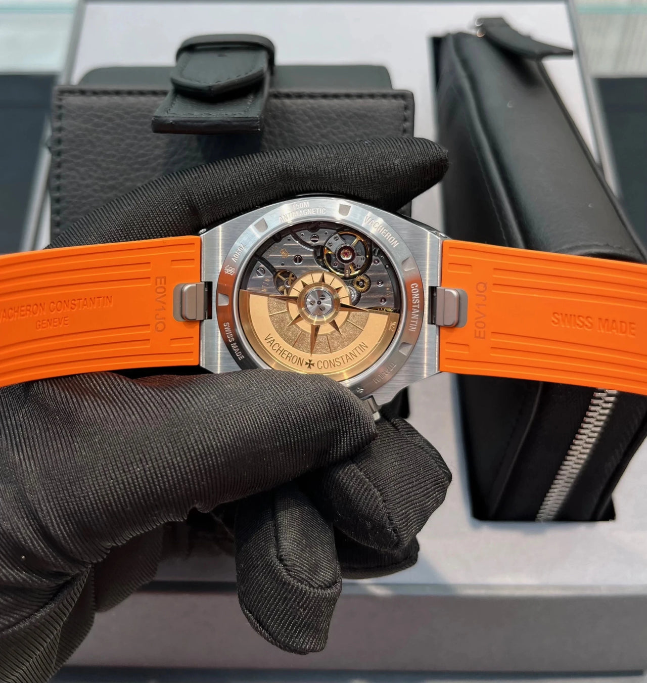 Vacheron Constantin Overseas Dual Time Cardinal Points 41mm Titanium Green Dial (Ref 7930V/210T - H075) - WatchesOff5thWatch
