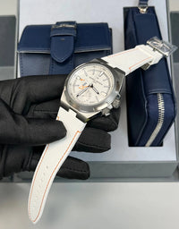 Thumbnail for Vacheron Constantin Overseas Dual Time Cardinal Points 41mm Titanium White Dial (Ref 7930V/210T - H073) - WatchesOff5thWatch
