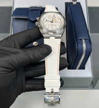 Thumbnail for Vacheron Constantin Overseas Dual Time Cardinal Points 41mm Titanium White Dial (Ref 7930V/210T - H073) - WatchesOff5thWatch