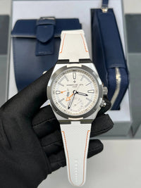 Thumbnail for Vacheron Constantin Overseas Dual Time Cardinal Points 41mm Titanium White Dial (Ref 7930V/210T - H073) - WatchesOff5thWatch