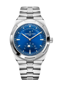 Thumbnail for Vacheron Constantin Overseas Moon Phase Retrograde Date 41mm Stainless Steel Blue Dial Ref 4000V/210A-B911