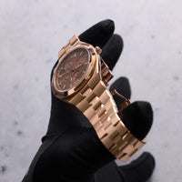 Thumbnail for Vacheron Constantin Overseas Perpetual Calendar Ultra-Thin 41.5mm 18K 5N Pink Gold Gold Dial (Ref# 4300V/220R-H144) - WatchesOff5thWatch
