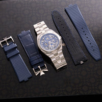Thumbnail for Vacheron Constantin Overseas Perpetual Calendar Ultra-Thin Skeleton 41.5mm 18K White Gold Skeleton Dial (Ref# 4300V/120G-B946) - WatchesOff5thWatch