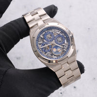 Thumbnail for Vacheron Constantin Overseas Perpetual Calendar Ultra-Thin Skeleton 41.5mm 18K White Gold Skeleton Dial (Ref# 4300V/120G-B946) - WatchesOff5thWatch