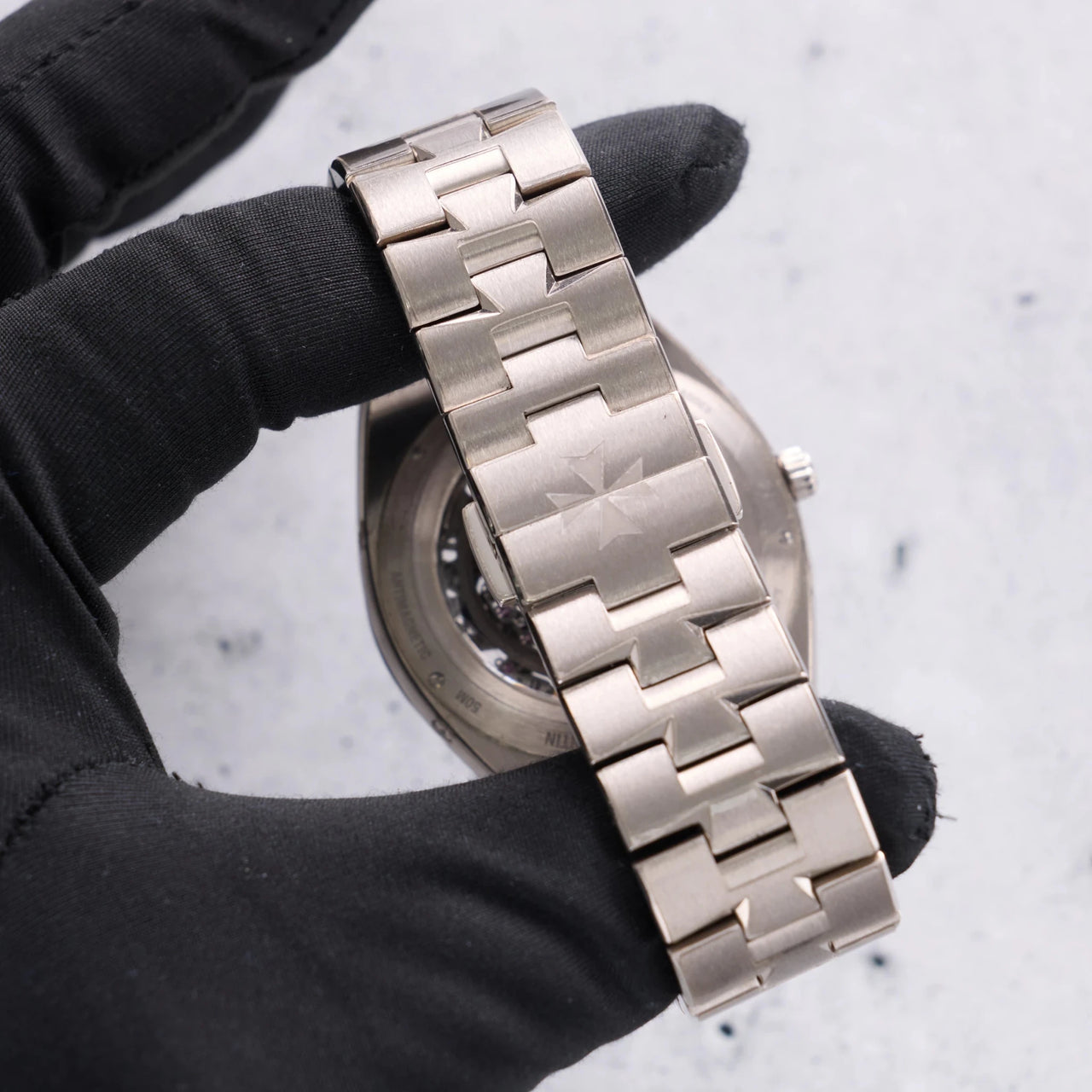 Vacheron Constantin Overseas Perpetual Calendar Ultra-Thin Skeleton 41.5mm 18K White Gold Skeleton Dial (Ref# 4300V/120G-B946) - WatchesOff5thWatch