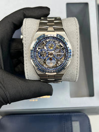 Thumbnail for Vacheron Constantin Overseas Perpetual Calendar Ultra - Thin Skeleton 41.5mm 18K White Gold Skeleton Dial Sapphire Bezel (Ref 4307V/220G - 236C) - WatchesOff5thWatch