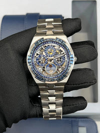 Thumbnail for Vacheron Constantin Overseas Perpetual Calendar Ultra - Thin Skeleton 41.5mm 18K White Gold Skeleton Dial Sapphire Bezel (Ref 4307V/220G - 236C) - WatchesOff5thWatch