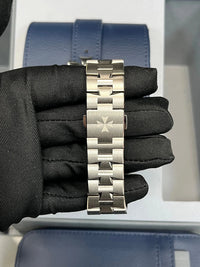 Thumbnail for Vacheron Constantin Overseas Perpetual Calendar Ultra - Thin Skeleton 41.5mm 18K White Gold Skeleton Dial Sapphire Bezel (Ref 4307V/220G - 236C) - WatchesOff5thWatch