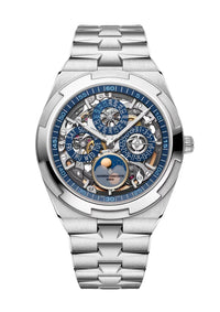 Thumbnail for Vacheron Constantin Overseas Perpetual Calendar Ultra-Thin Skeleton 41.5mm 18K White Gold Skeleton Dial Ref 4300V/220G-B946