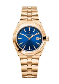 Thumbnail for Vacheron Constantin Overseas Self-Winding 34.5mm 18K 5N Pink Gold Blue Dial (Ref 4600V/200R-B979) - WatchesOff5thWatch