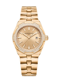 Thumbnail for Vacheron Constantin Overseas Self-Winding 35mm 18K 5N Pink Gold Diamond Bezel Gold Dial Ref 4605V/200R-B968