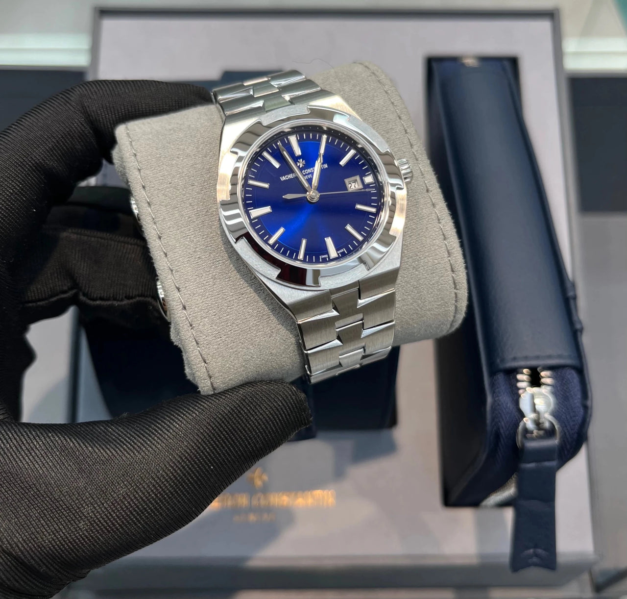 Vacheron Constantin Overseas Self - Winding Stainless Steel Blue Dial (Ref 4600V/200A - B980) - WatchesOff5thWatch
