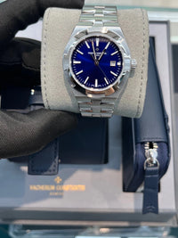 Thumbnail for Vacheron Constantin Overseas Self - Winding Stainless Steel Blue Dial (Ref 4600V/200A - B980) - WatchesOff5thWatch