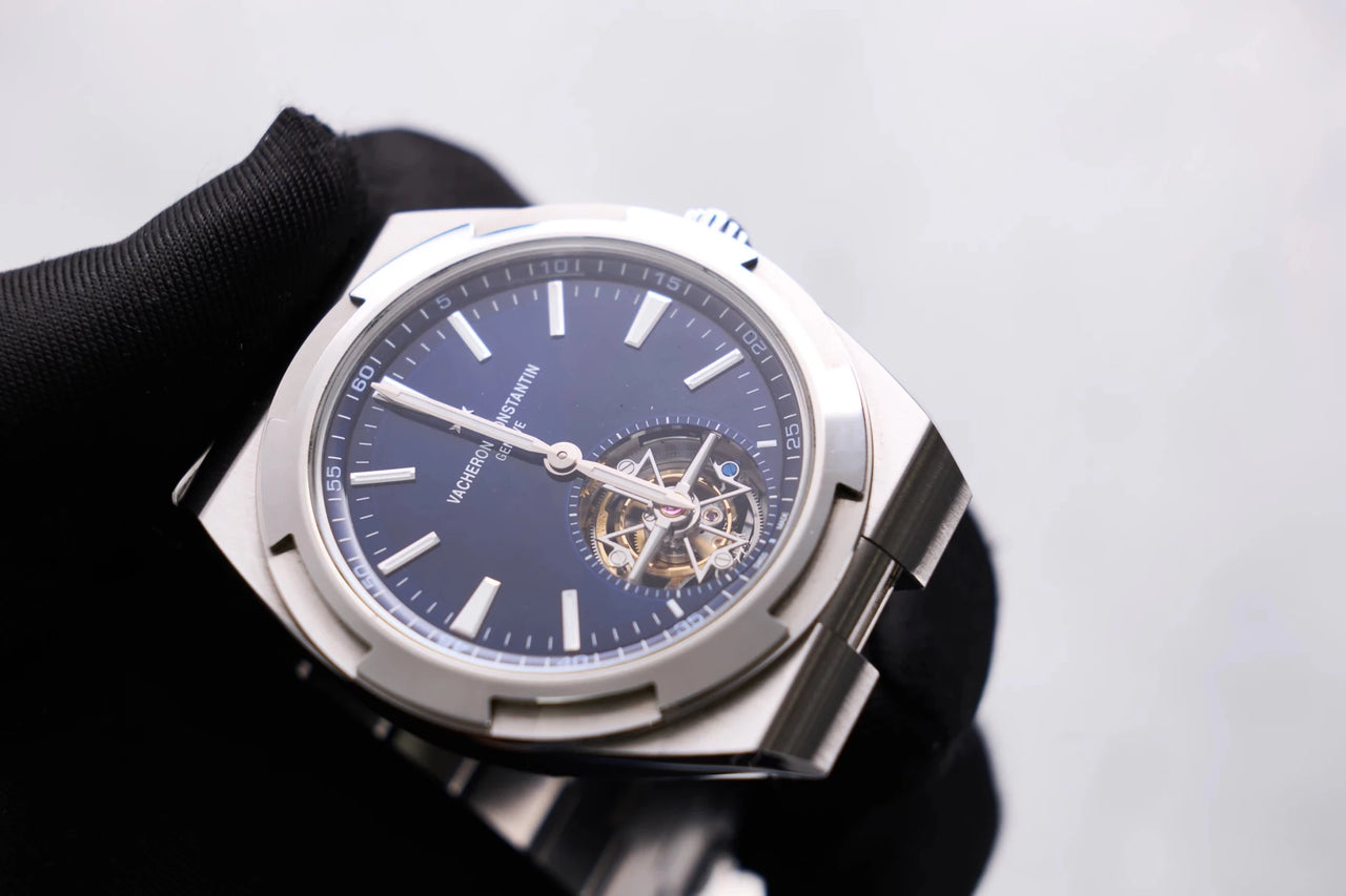 Vacheron Constantin Overseas Tourbillon 42.5mm Stainless Steel Blue Dial (Ref# 6000V/110A-B544) - WatchesOff5thWatch