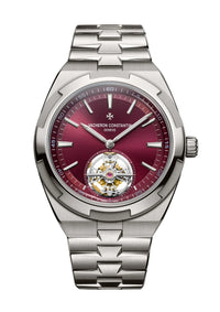 Thumbnail for Vacheron Constantin Overseas Tourbillon 42.5mm in grade 5 titanium with deep red dial, reference 6000V/210T-H179