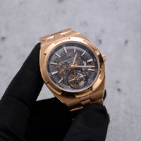 Thumbnail for Vacheron Constantin Overseas Tourbillon Skeleton 42.5mm 18K 5N Pink Gold Skeleton Dial (Ref 6000V/210R-B934) - WatchesOff5thWatch