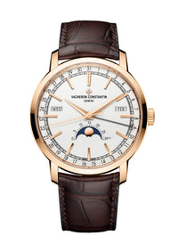Thumbnail for Vacheron Constantin Traditionnelle Complete Calendar 41mm 18K Pink Gold Silver Opaline Dial Ref 4010T/000R-B344