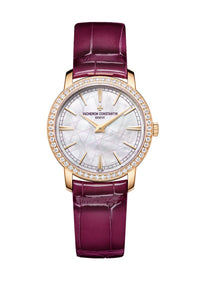 Thumbnail for Vacheron Constantin Traditionnelle Manual-Winding 33mm 18K Pink Gold Pink Mother of Pearl Dial Diamond Bezel Ref 1405T/000R-H061