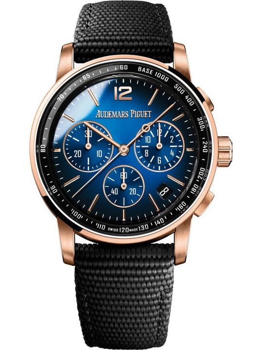 AUDEMARS PIGUET code1159 新品ベルト オーデマピゲ CODE 11.59用 ネイビーラバーベルト ｜ GLINT