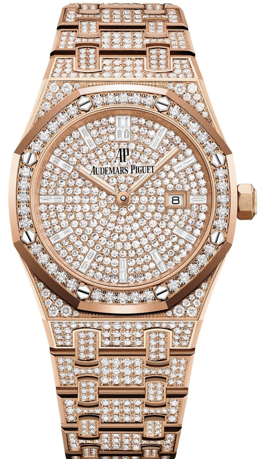 Oak Diamond Ap Full Diamond Watch Price Audemars Piguet Royal Oak
