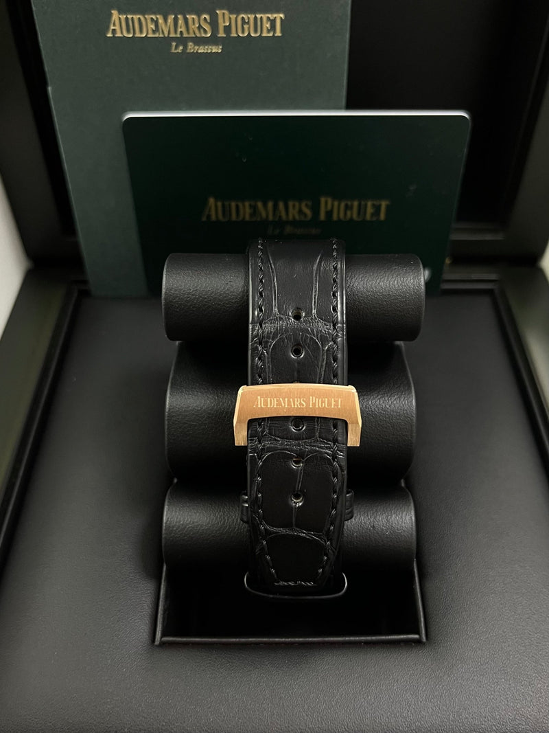 Audemars Piguet Royal Oak 41mm Rose Gold Black Dial 15510OR.OO.D002CR.02 - WatchesOff5thWatch
