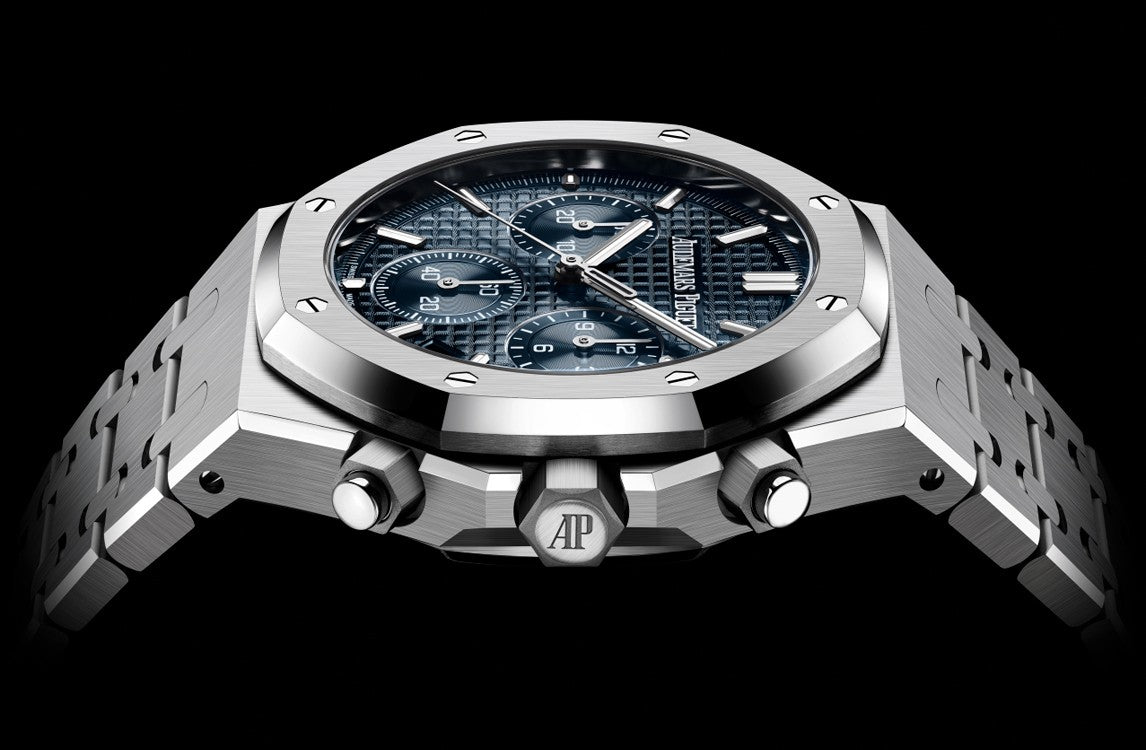 Audemars Piguet ROYAL OAK “50TH ANNIVERSARY” STEEL BRACELET BLUE DIAL 26240ST.OO.1320ST.01 - WatchesOff5thWatches