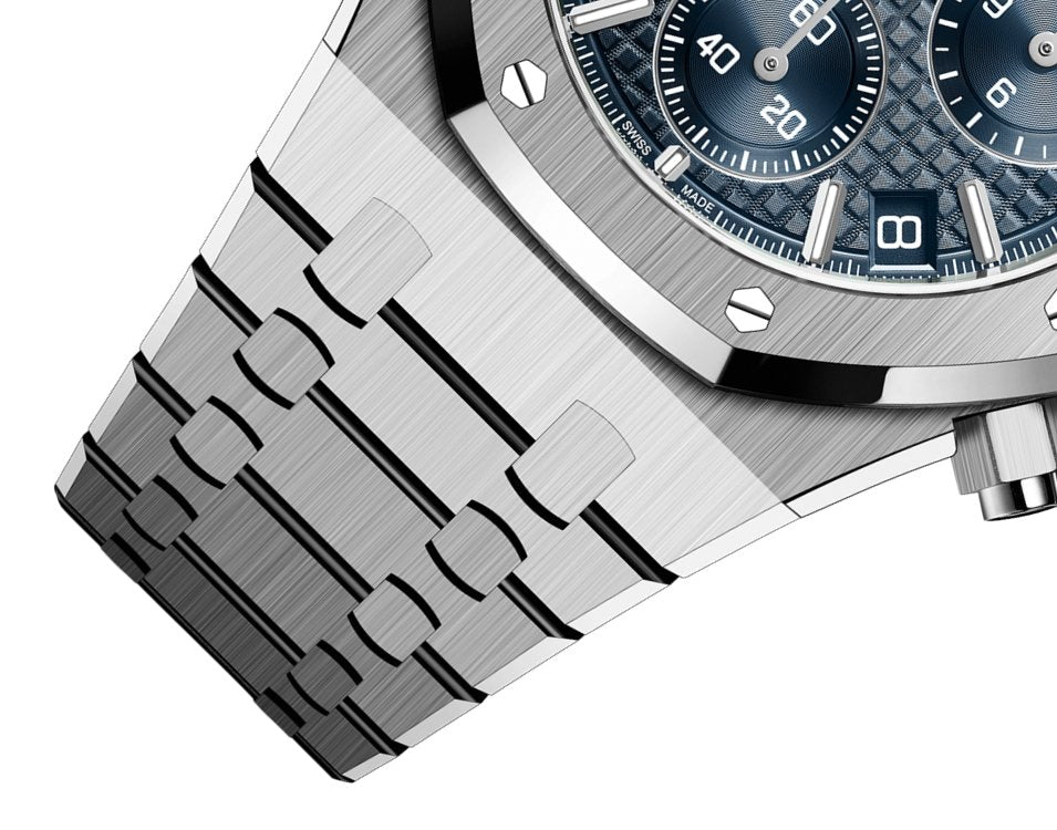 Audemars Piguet ROYAL OAK “50TH ANNIVERSARY” STEEL BRACELET BLUE DIAL 26240ST.OO.1320ST.01 - WatchesOff5thWatches