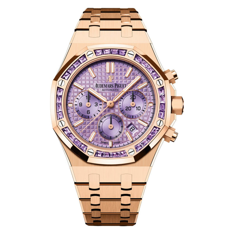 Audemars Piguet ROYAL OAK Chronograph 38mm Amethyst Dial Reference # 26319OR.AY.1256OR.01 - WatchesOff5thWatch