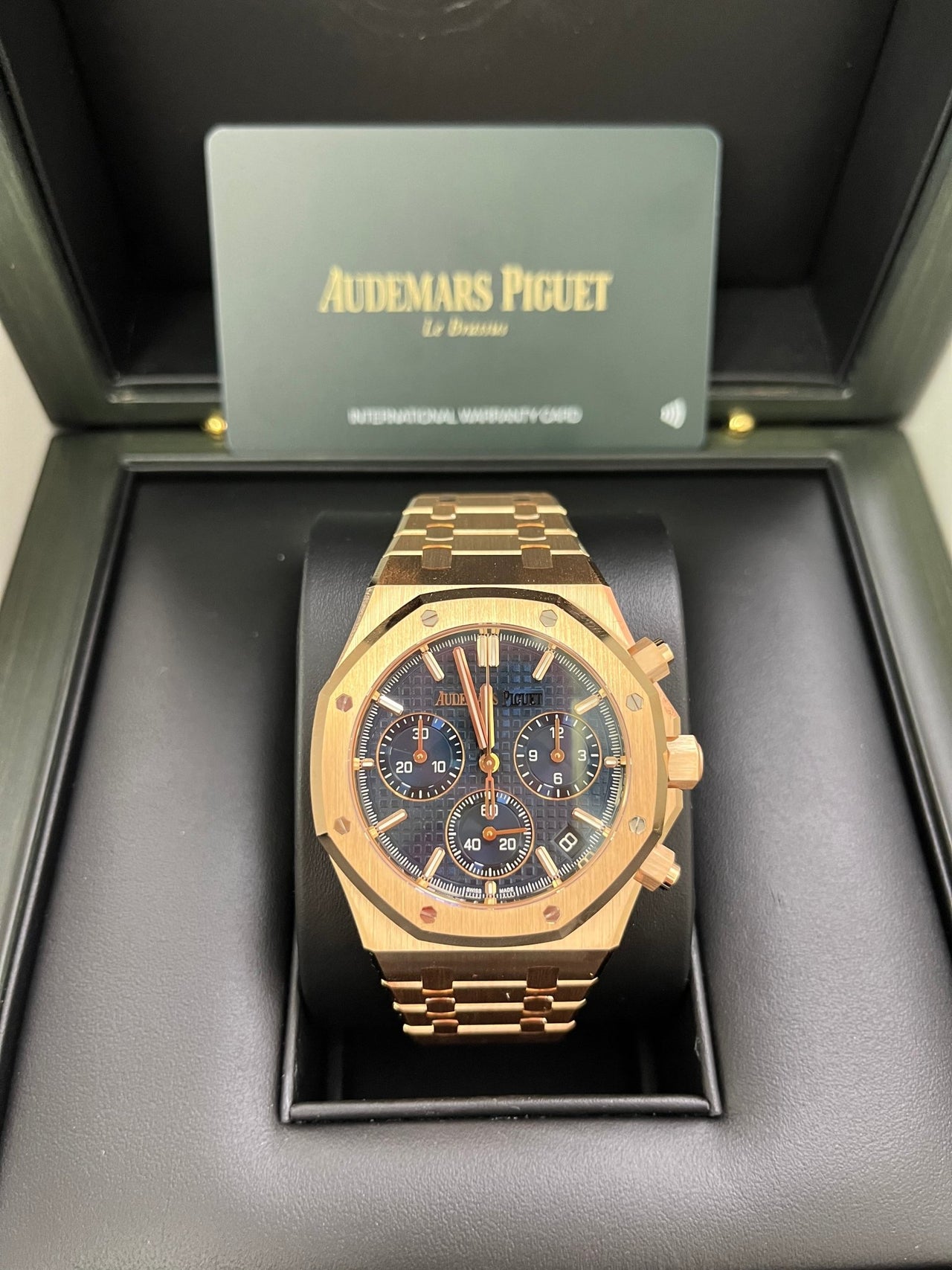 Audemars Piguet Royal Oak Chronograph 41 mm Blue Dial Ref. 26240OR.OO.1320OR.05 - WatchesOff5th