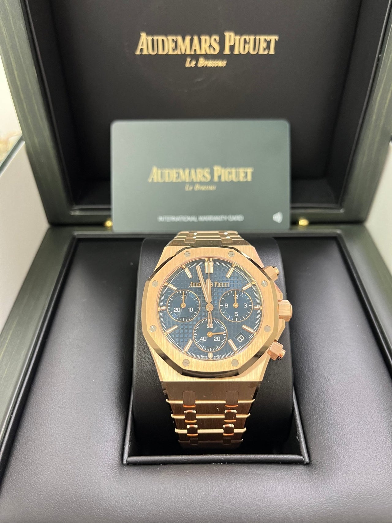 Audemars Piguet Royal Oak Chronograph 41 mm Blue Dial Ref. 26240OR.OO.1320OR.05 - WatchesOff5th