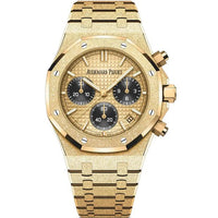 Thumbnail for Audemars Piguet Royal Oak Chronograph Frosted Yellow Gold Black Subdials Reference # 26240BA.GG.1324BA.01 - WatchesOff5thWatch