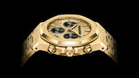 Thumbnail for Audemars Piguet Royal Oak Chronograph Frosted Yellow Gold Black Subdials Reference # 26240BA.GG.1324BA.01 - WatchesOff5thWatch