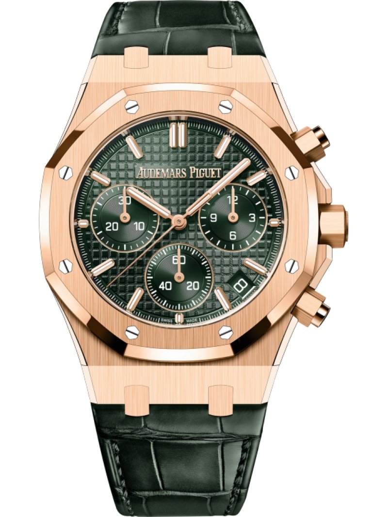 Audemars Piguet Royal Oak Chronograph Green Dial 26240OR.OO.D404CR.02 - WatchesOff5th