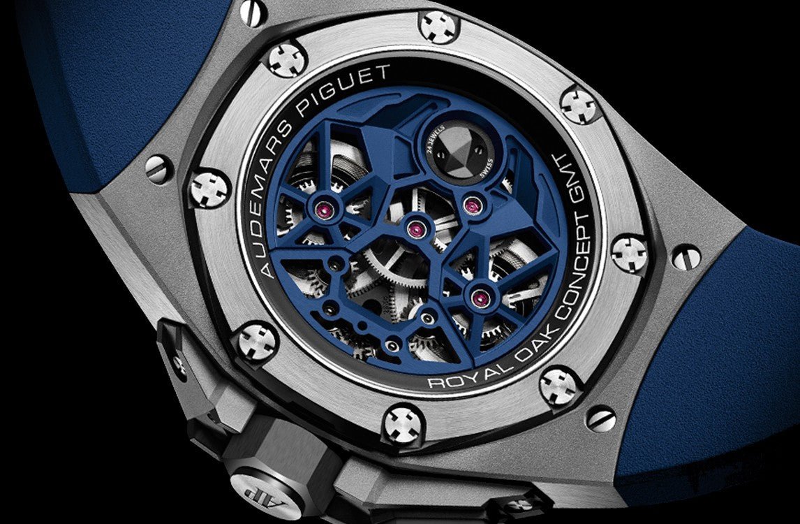 Audemars Piguet Royal Oak Concept Flying Tourbillon Gmt Titanium Skeleton Dial Rubber Reference # 26589IO.OO.D030CA.01 - WatchesOff5thWatch