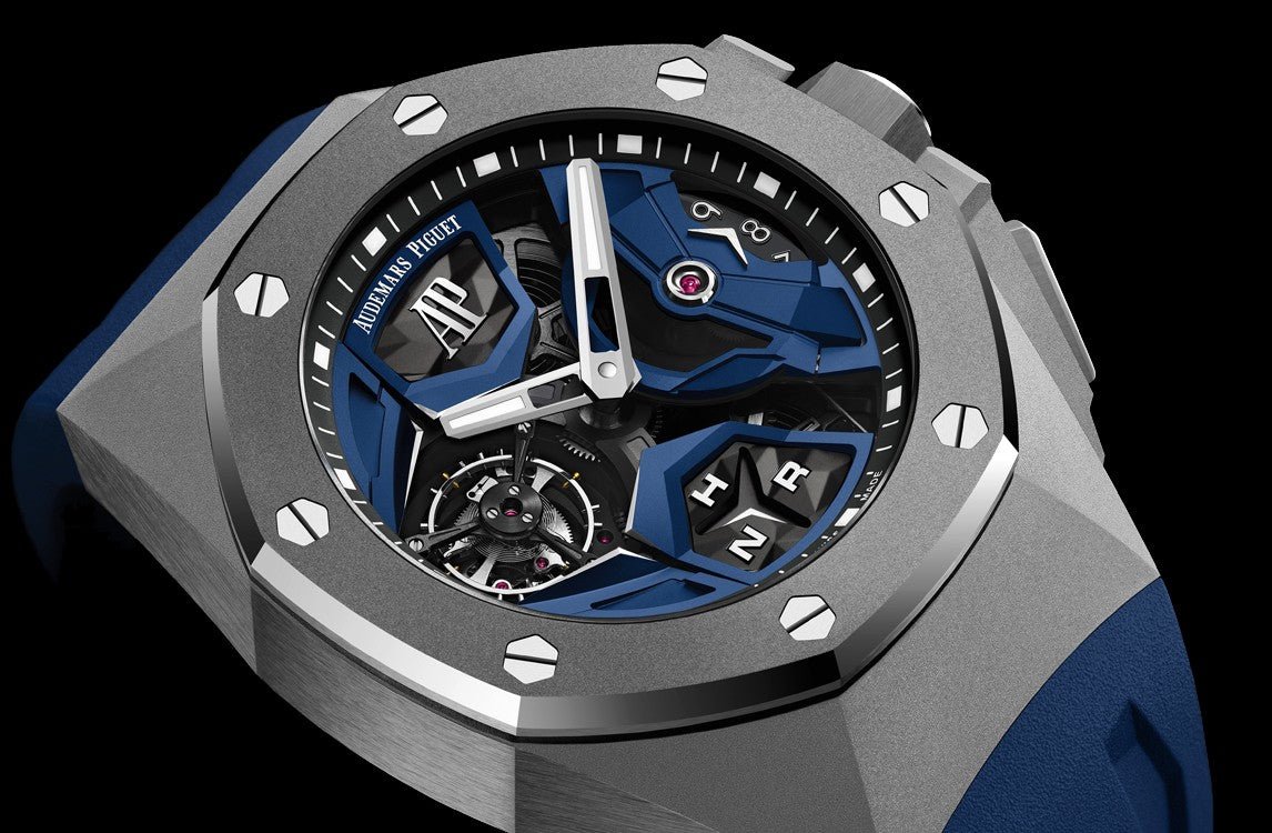 Audemars Piguet Royal Oak Concept Flying Tourbillon Gmt Titanium Skeleton Dial Rubber Reference # 26589IO.OO.D030CA.01 - WatchesOff5thWatch