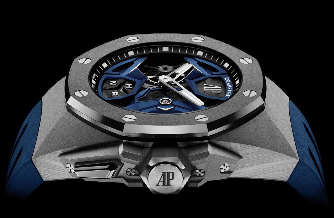 Audemars Piguet Royal Oak Concept Flying Tourbillon Gmt Titanium Skeleton Dial Rubber Reference # 26589IO.OO.D030CA.01 - WatchesOff5thWatch