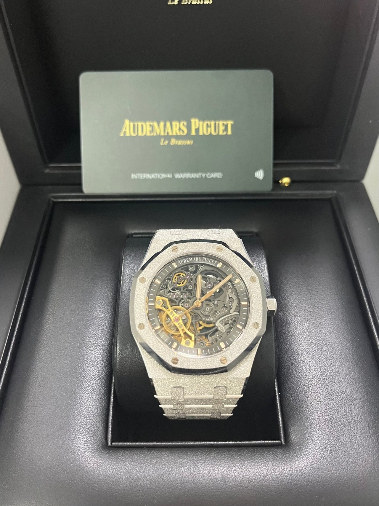 Audemars Piguet Royal Oak Double Balance Wheel Frosted Gold (Reference # 15407BC.GG.1224BC.01) - WatchesOff5thWatch