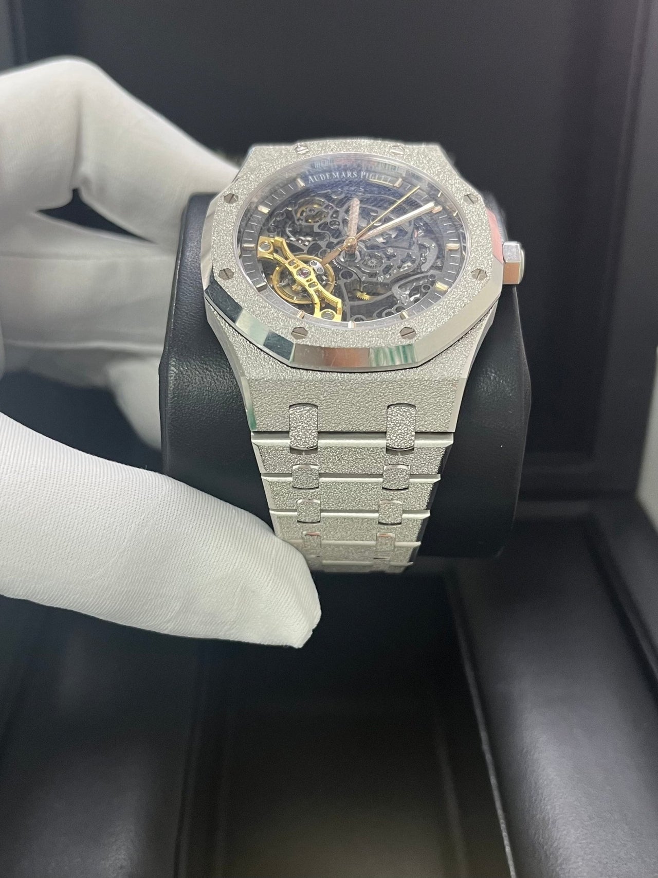 Audemars Piguet Royal Oak Double Balance Wheel Frosted Gold (Reference # 15407BC.GG.1224BC.01) - WatchesOff5thWatch