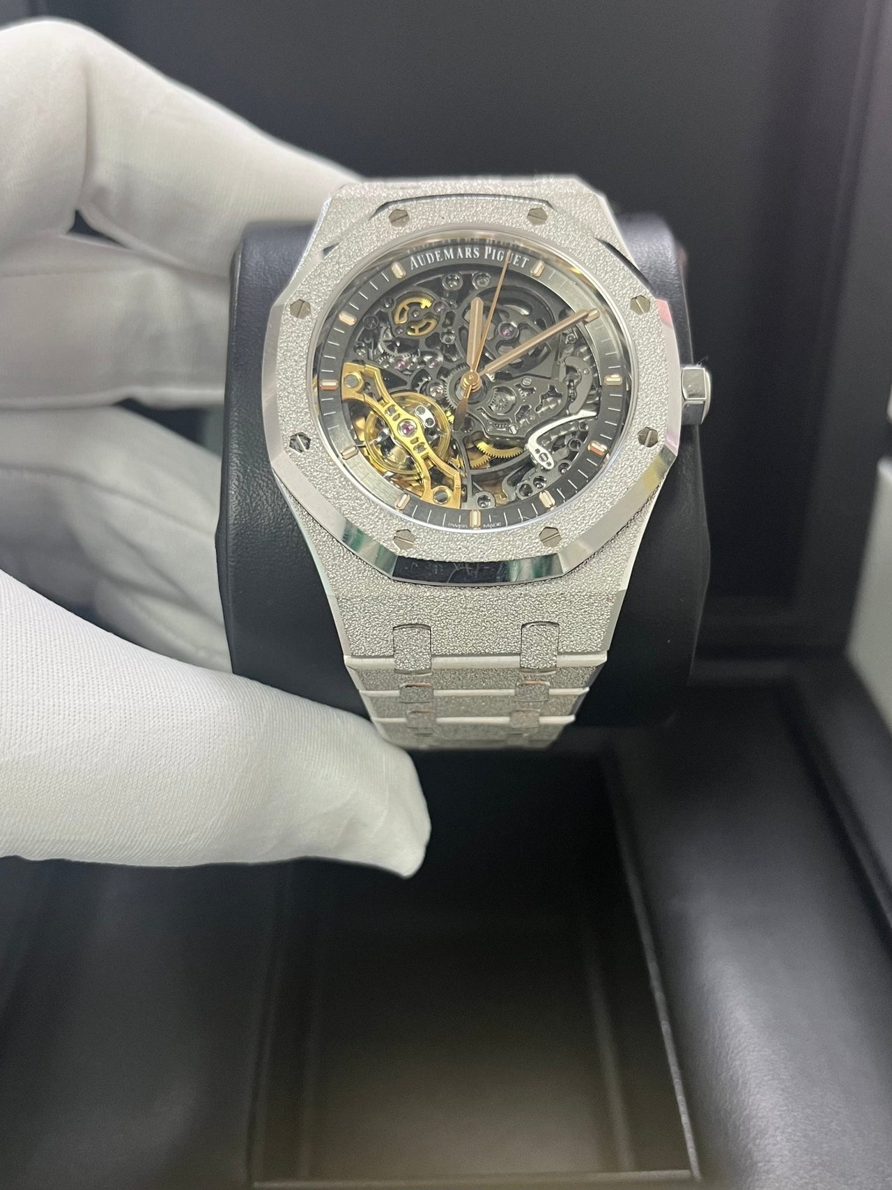 Audemars Piguet Royal Oak Double Balance Wheel Frosted Gold (Reference # 15407BC.GG.1224BC.01) - WatchesOff5thWatch