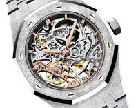 Thumbnail for Audemars Piguet ROYAL OAK DOUBLE BALANCE WHEEL OPENWORKED Frosted Skeleton 37mm (Ref # 15466BC.GG.1259BC.01) - WatchesOff5th