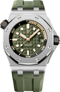 Thumbnail for Audemars Piguet Royal Oak Offshore Diver Green Dial (Reference # 15720ST.OO.A052CA.01) - WatchesOff5th