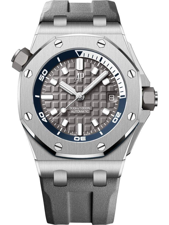 Audemars Piguet Royal Oak Offshore Diver Grey Dial (Reference # 15720ST.OO.A027CA.01) - WatchesOff5th