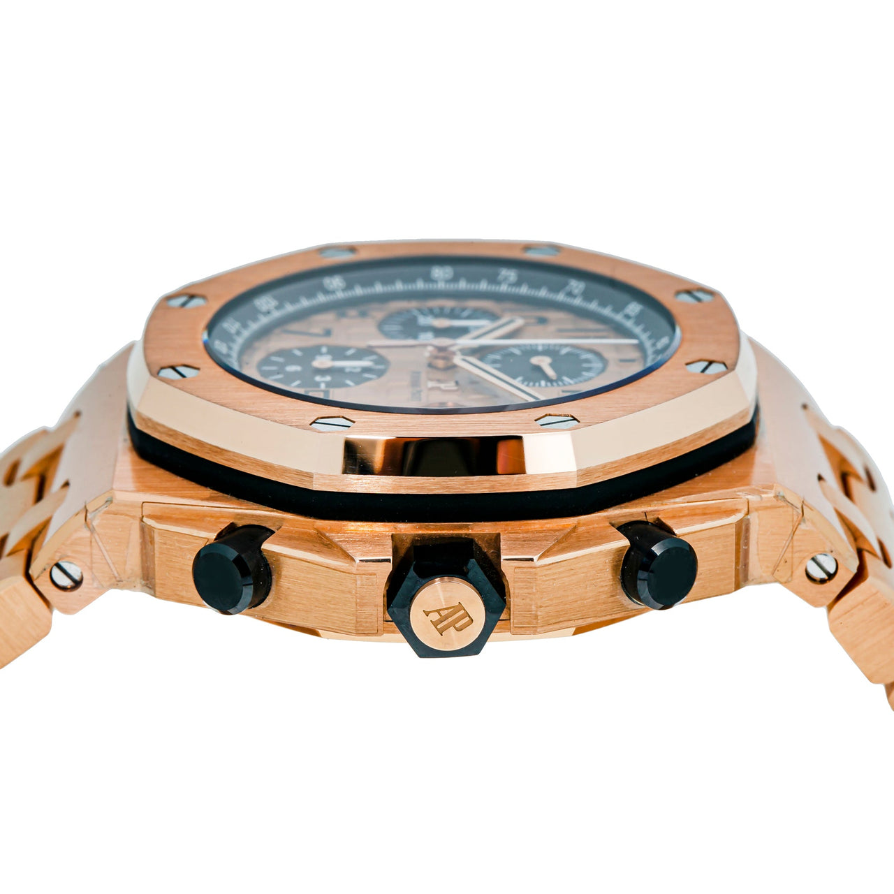 Audemars Piguet Royal Oak Offshore Selfwinding Chronograph / 18k Rose Gold/ Pink Toned Dial / Black Sub-Dials (Ref#26470OR.OO.1000OR.01) - WatchesOff5thWatch