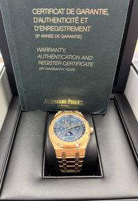 Thumbnail for Audemars Piguet Royal Oak Perpetual Calendar/ 18k Rose Gold/ Blue Dial/ Blue Sub-Dials (Ref#26574OR.OO.1220OR.02) - WatchesOff5thWatch