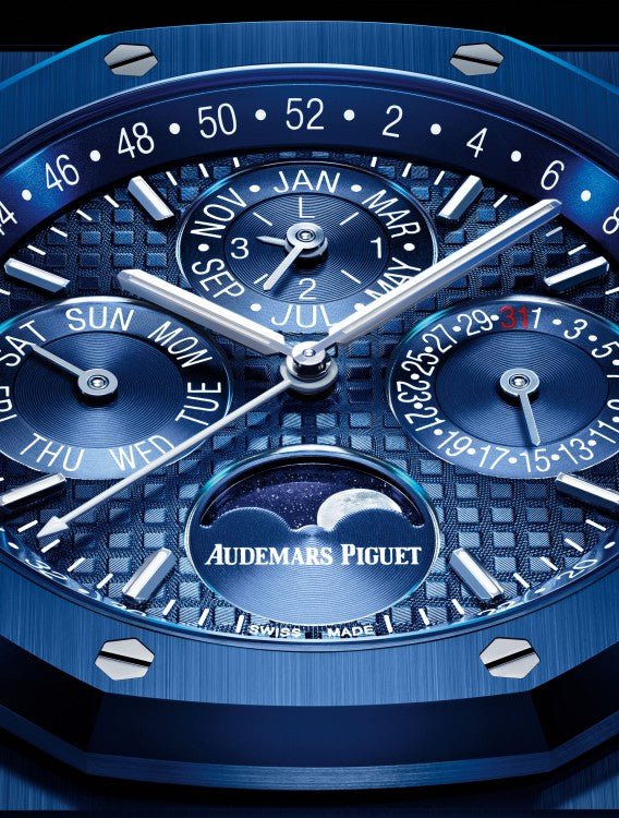 Audemars Piguet Royal Oak Perpetual Calendar Blue Ceramic Ref # 26579CS.OO.1225CS.01 - WatchesOff5thWatch