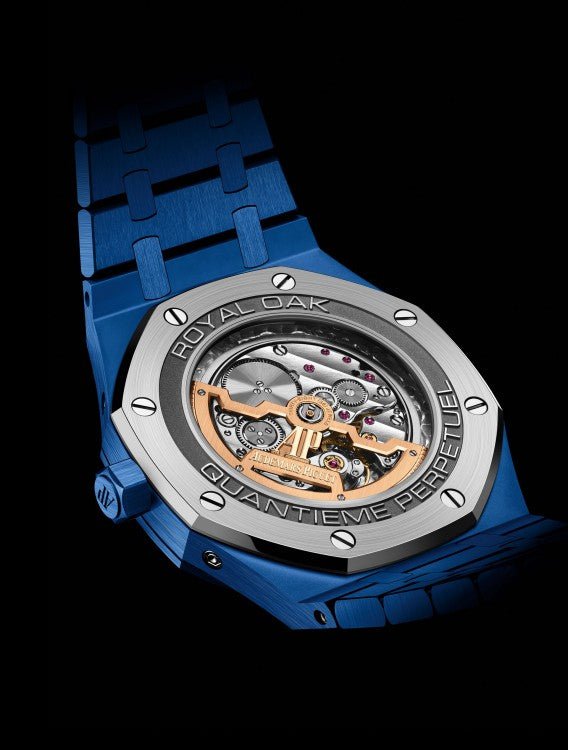 Audemars Piguet Royal Oak Perpetual Calendar Blue Ceramic Ref # 26579CS.OO.1225CS.01 - WatchesOff5thWatch