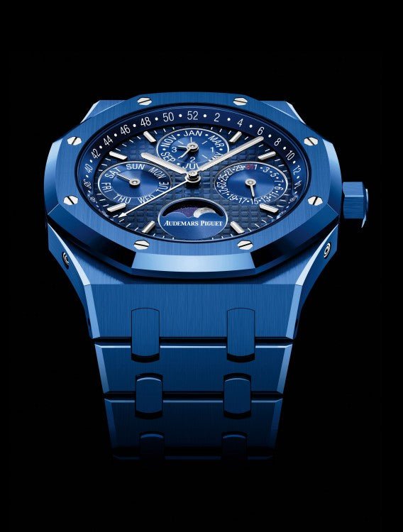 Audemars Piguet Royal Oak Perpetual Calendar Blue Ceramic Ref # 26579CS.OO.1225CS.01 - WatchesOff5thWatch