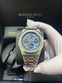 Thumbnail for Audemars Piguet Royal Oak Perpetual Calendar Blue Dial Steel 41mm Reference 26574ST.OO.1220ST.03 - WatchesOff5thWatch