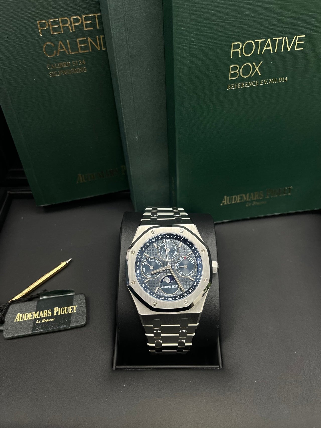 Audemars Piguet Royal Oak Perpetual Calendar (Reference # 26574ST.OO.1220ST.02) - WatchesOff5th