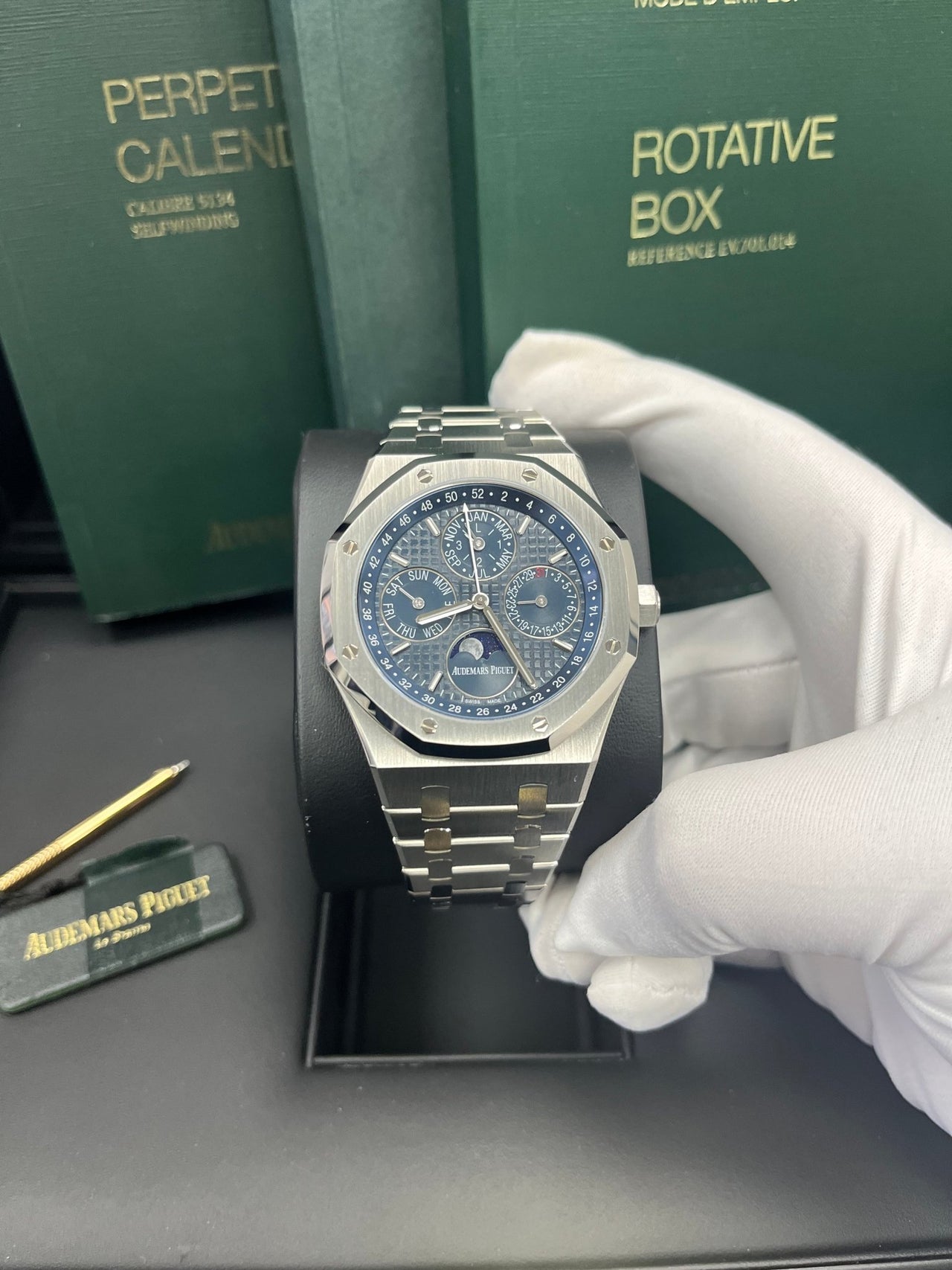 Audemars Piguet Royal Oak Perpetual Calendar (Reference # 26574ST.OO.1220ST.02) - WatchesOff5th